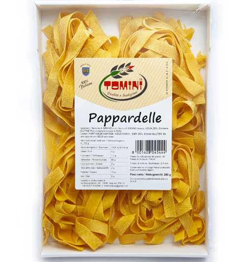 TOMINI PAPPARDELLE ALL’UOVO 250 G